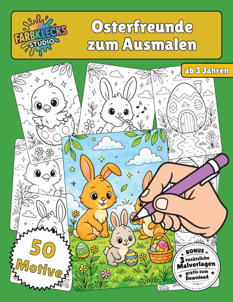 Osterfreunde zum Ausmalen